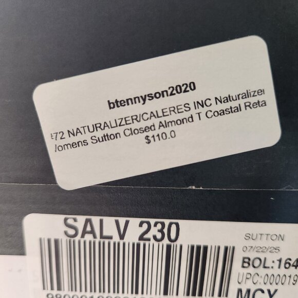 Naturalizer "Sutton" Leather Wedges. NIB. Size 8.5 Wide - Picture 13 of 14